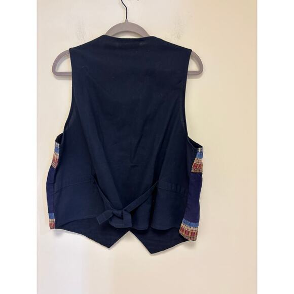 Vintage Granny CASEY & MAX VEST Embroidered Patchwork Pastoral Autumn Leaves - Picture 5 of 6